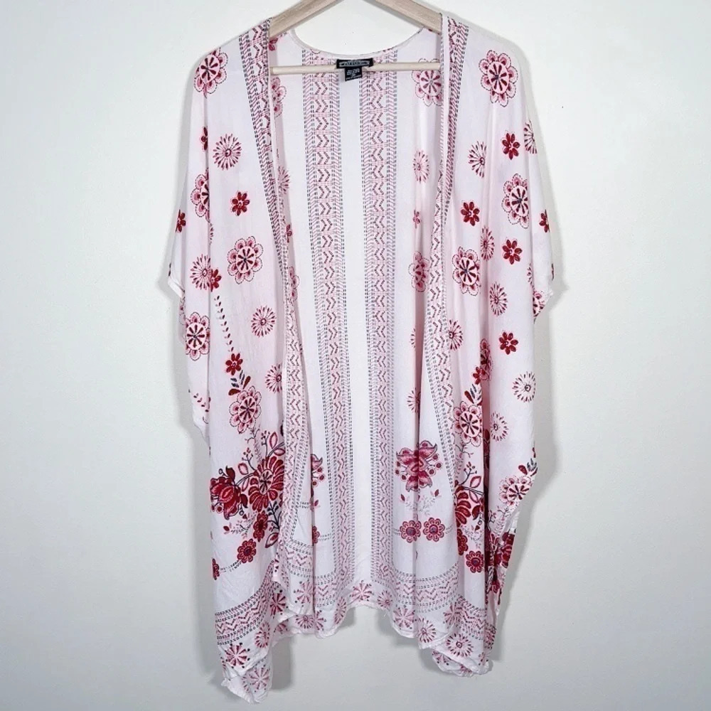 Angie Floral Pink Boho  Kimono